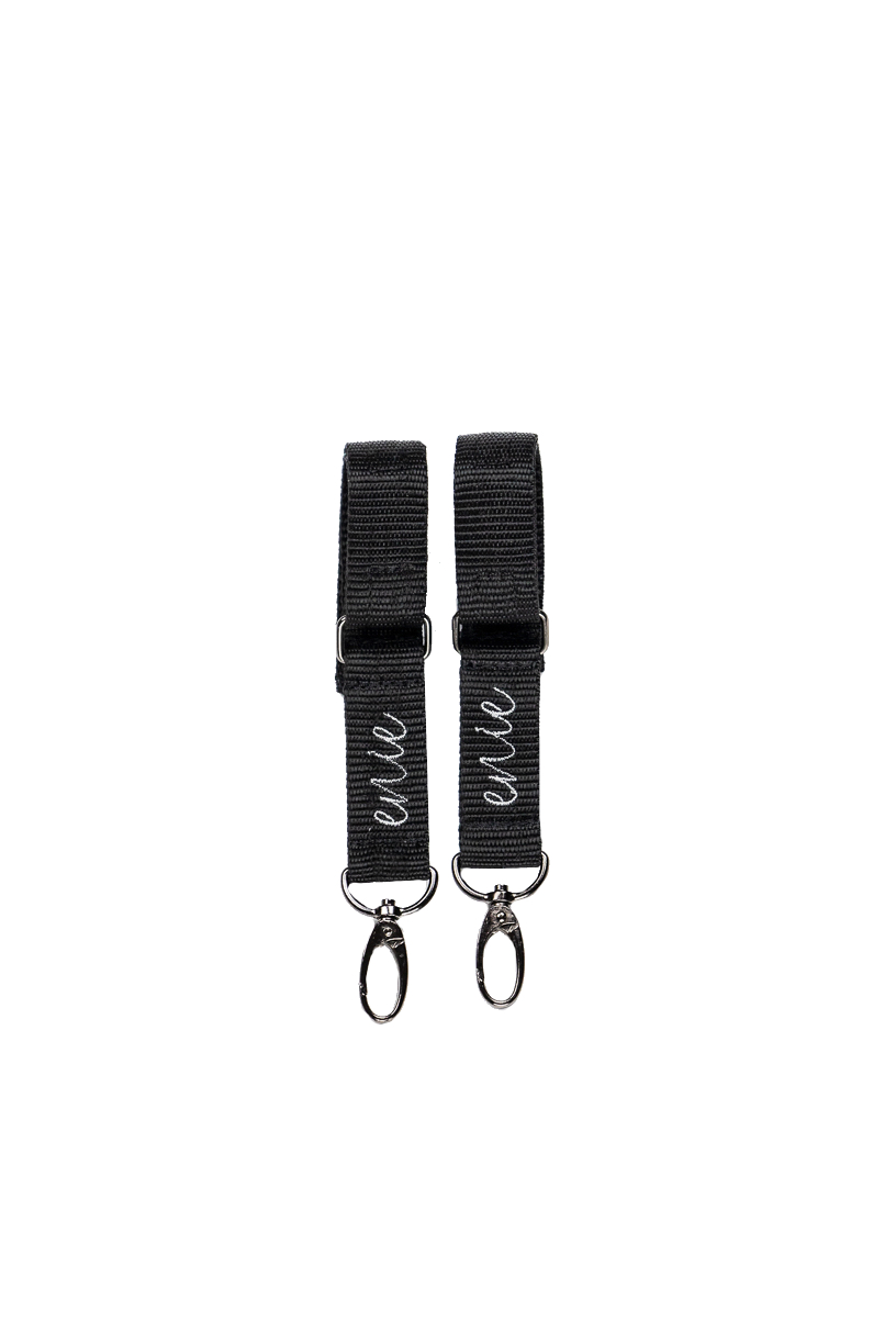 Úchyty na kočárek L black