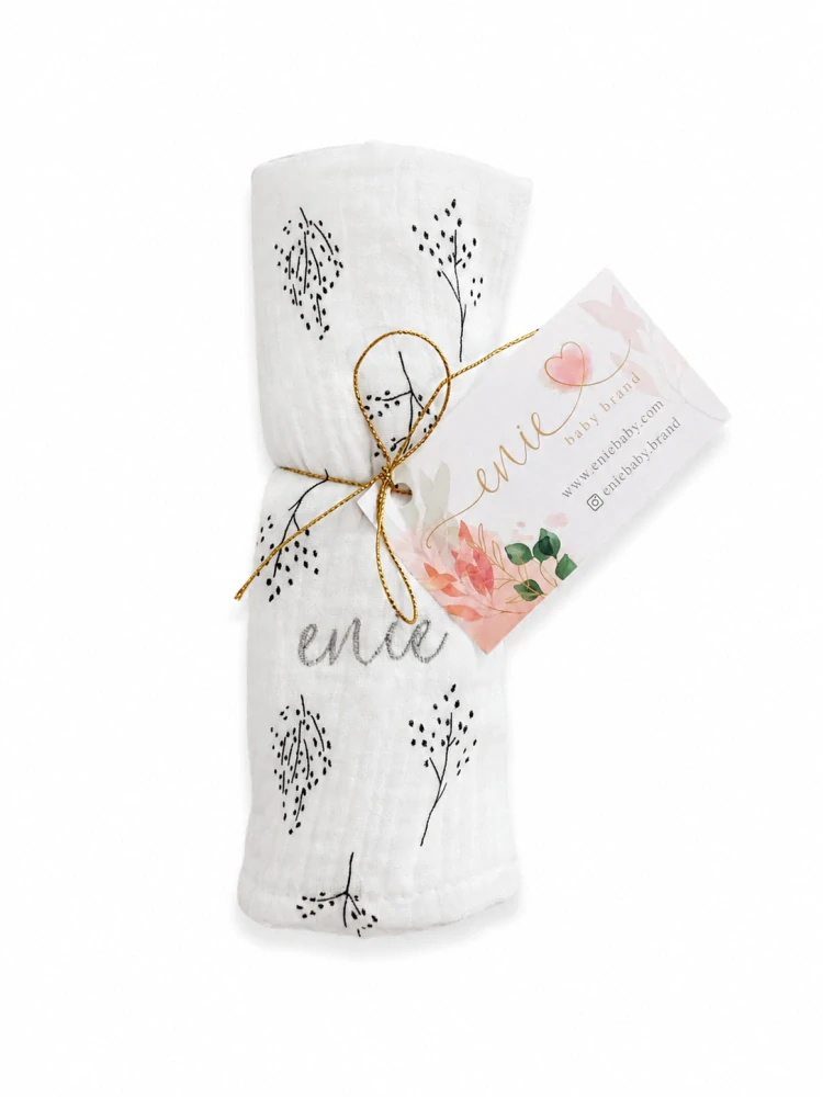 enie baby Mušelínová plenka 70x70cm větvičky