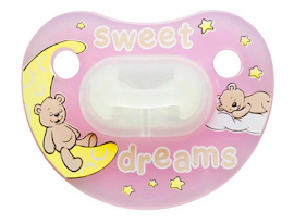 bibi anatomický dudlík 0-6m svítící růžový