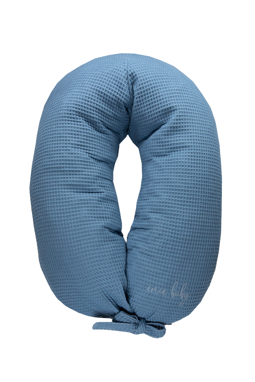enie baby Kojící polštář VAFLOVÝ tmavě modrý z paměťové pěny