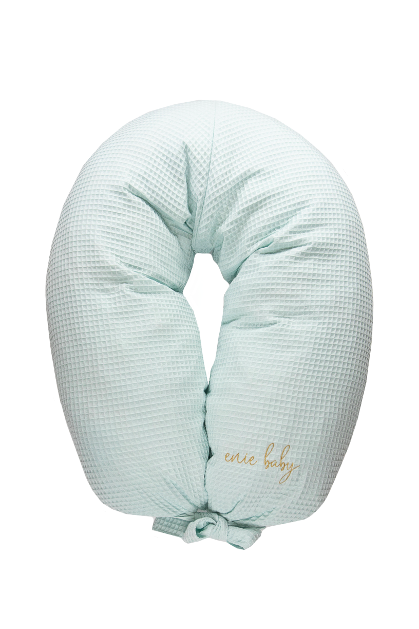 enie baby Kojící polštář VAFLOVÝ světle modrý z paměťové pěny