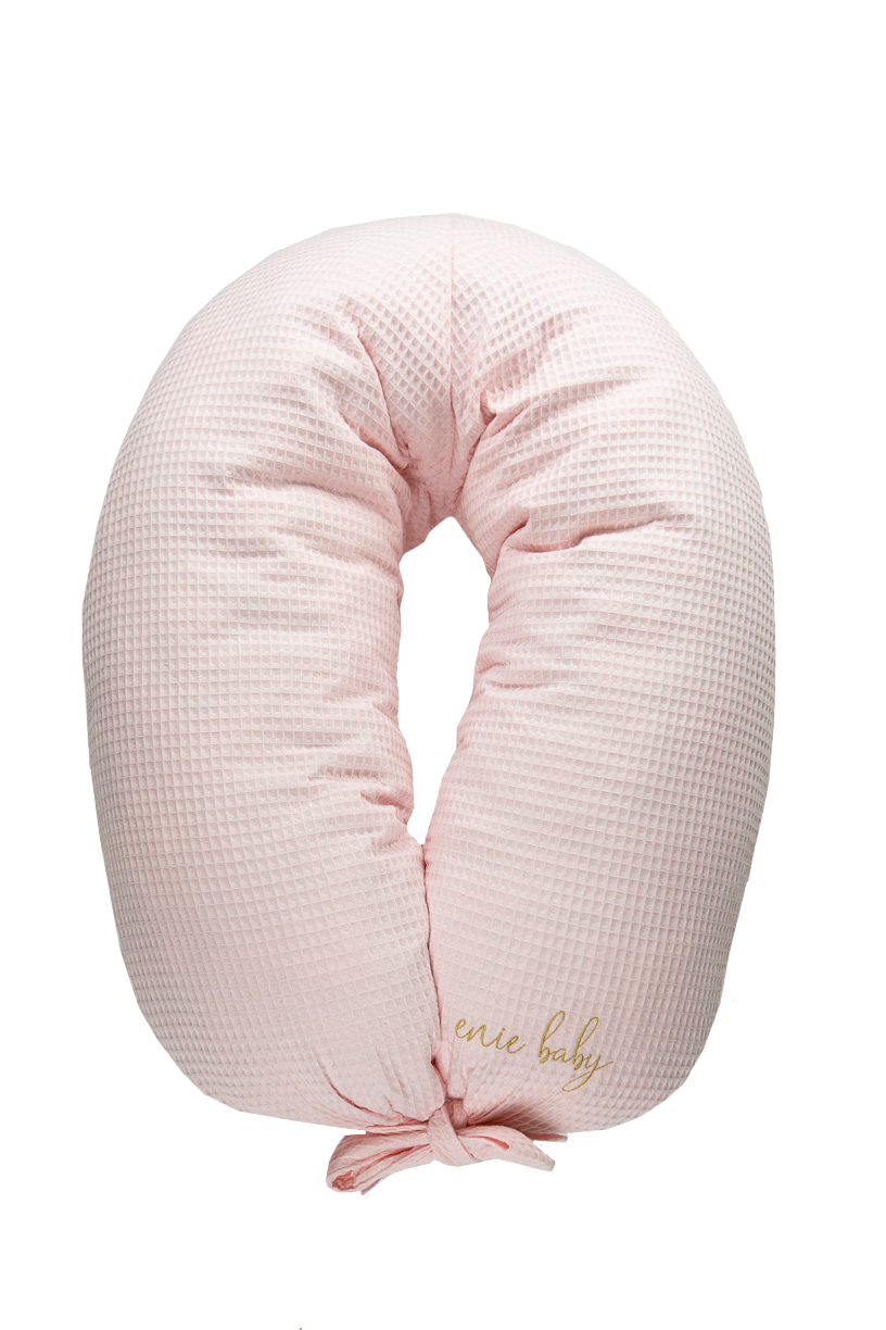 enie baby Kojící polštář VAFLOVÝ růžový z paměťové pěny