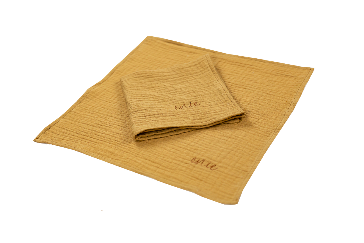 enie baby Mušelínové plenky 30x30cm karamelové - 2ks