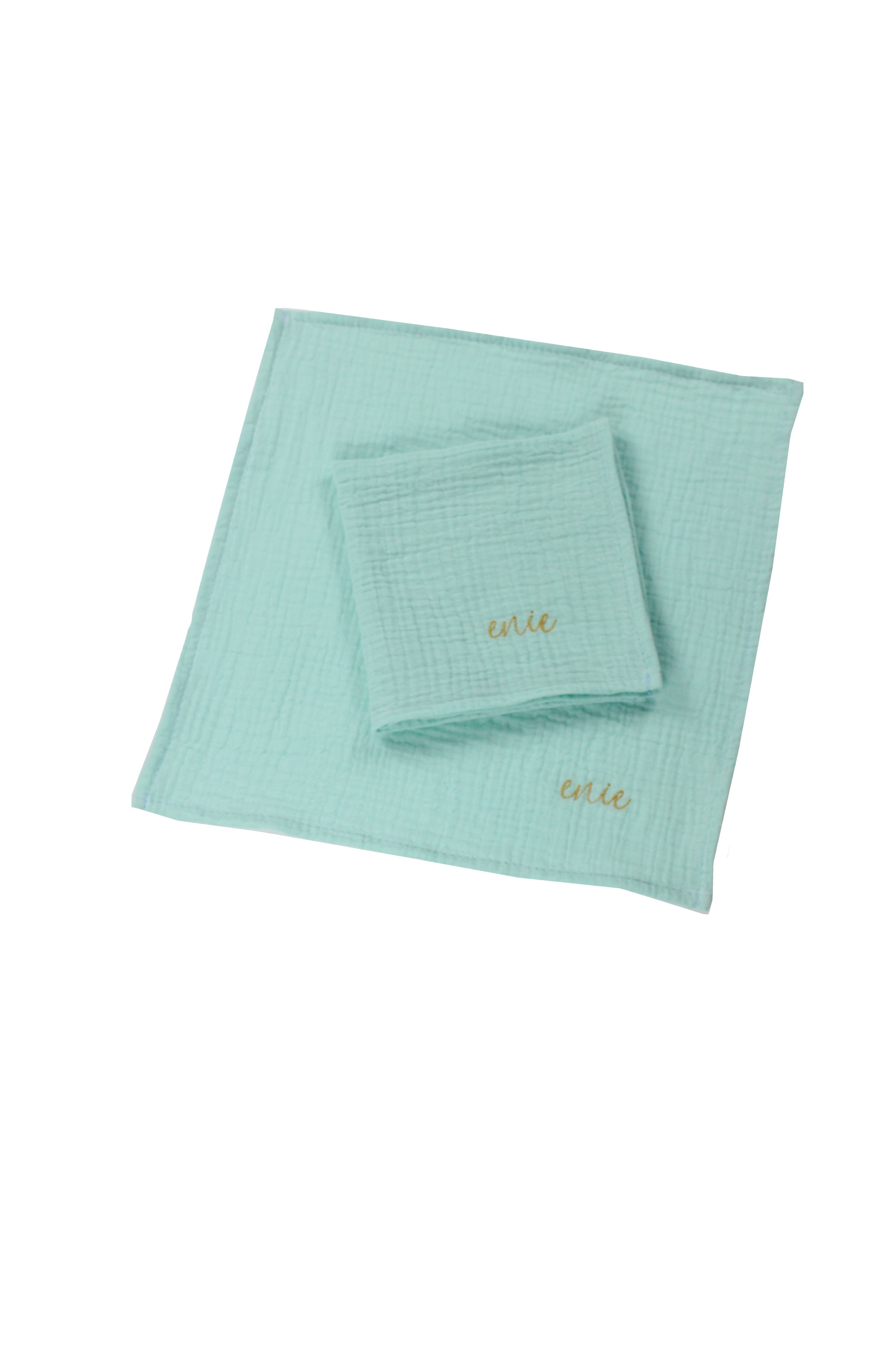 enie baby Mušelínové plenky 30x30cm mentolové - 2ks