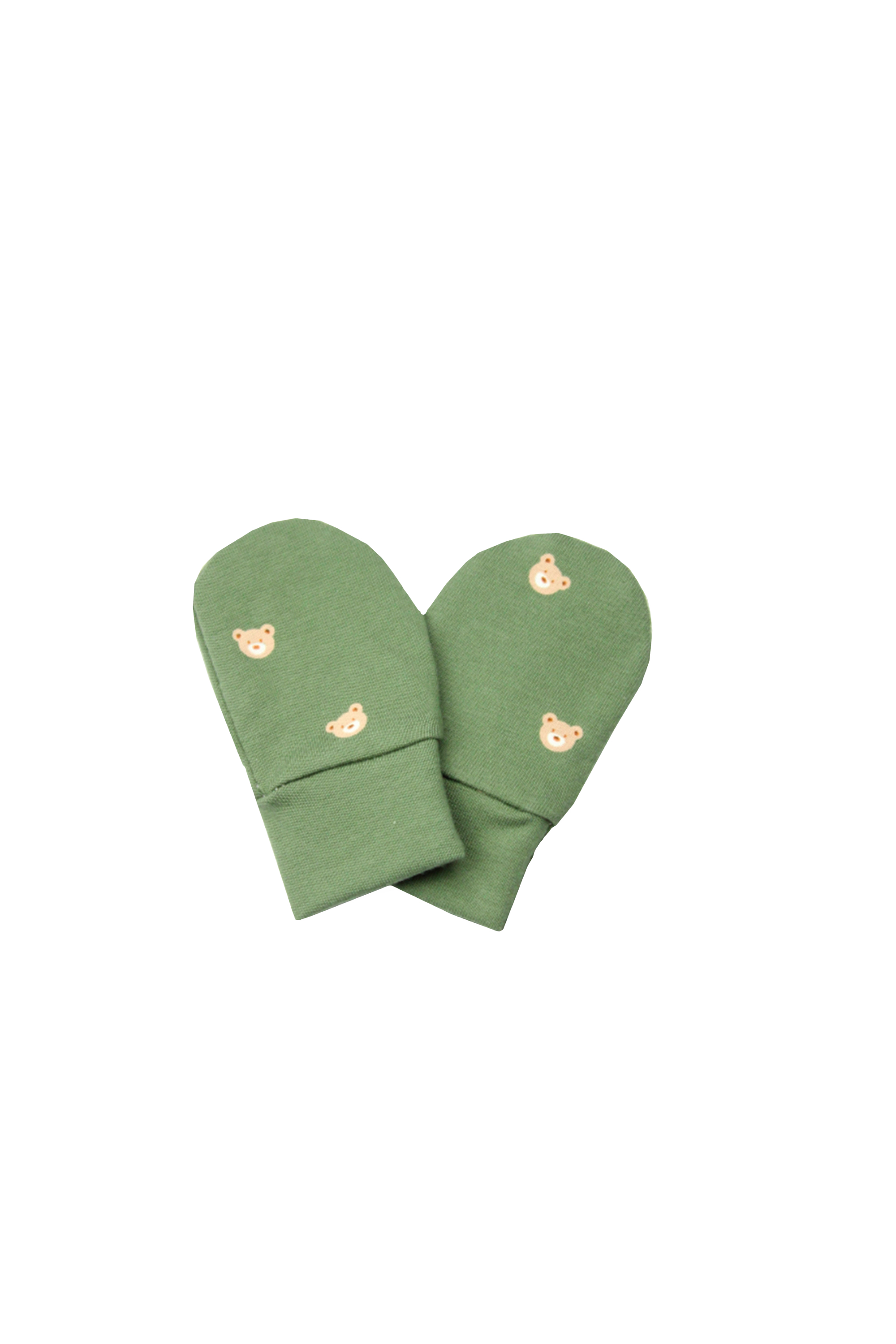 enie baby Novorozenecké rukavičky vel. 62-68 BEAR GREEN