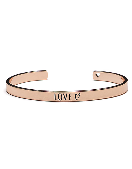 Proud MaMa Náramek Bangle LOVE růžový 513