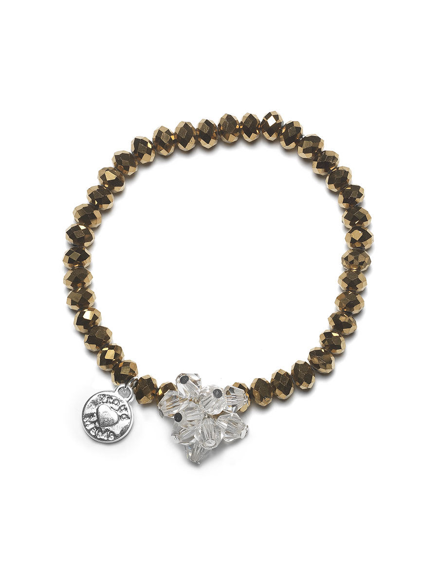 Proud MaMa Náramek Charm Beads zlatý 379