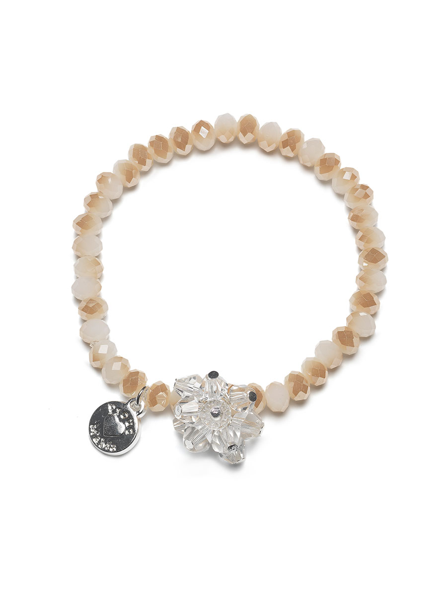 Proud MaMa Náramek Charm Beads béžový 380