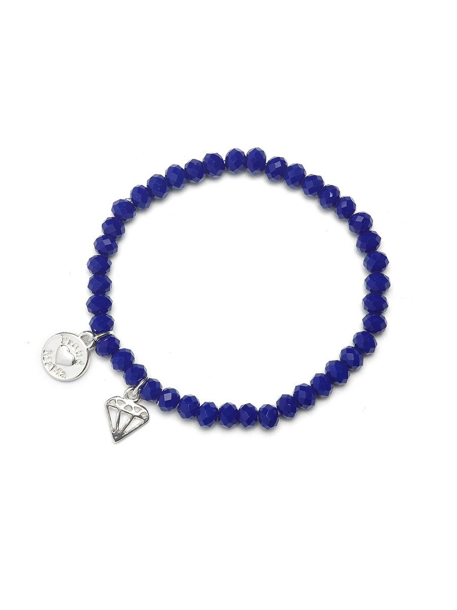 Proud MaMa Náramek Charm diamand modrý 417