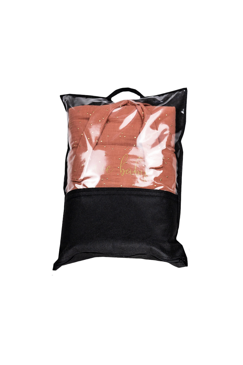 enie baby Mušelínový kapsář melange s květy