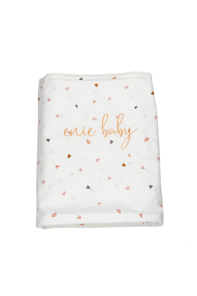 enie baby Povlečení bavlněné HEART 100x135 a 40x60 cm