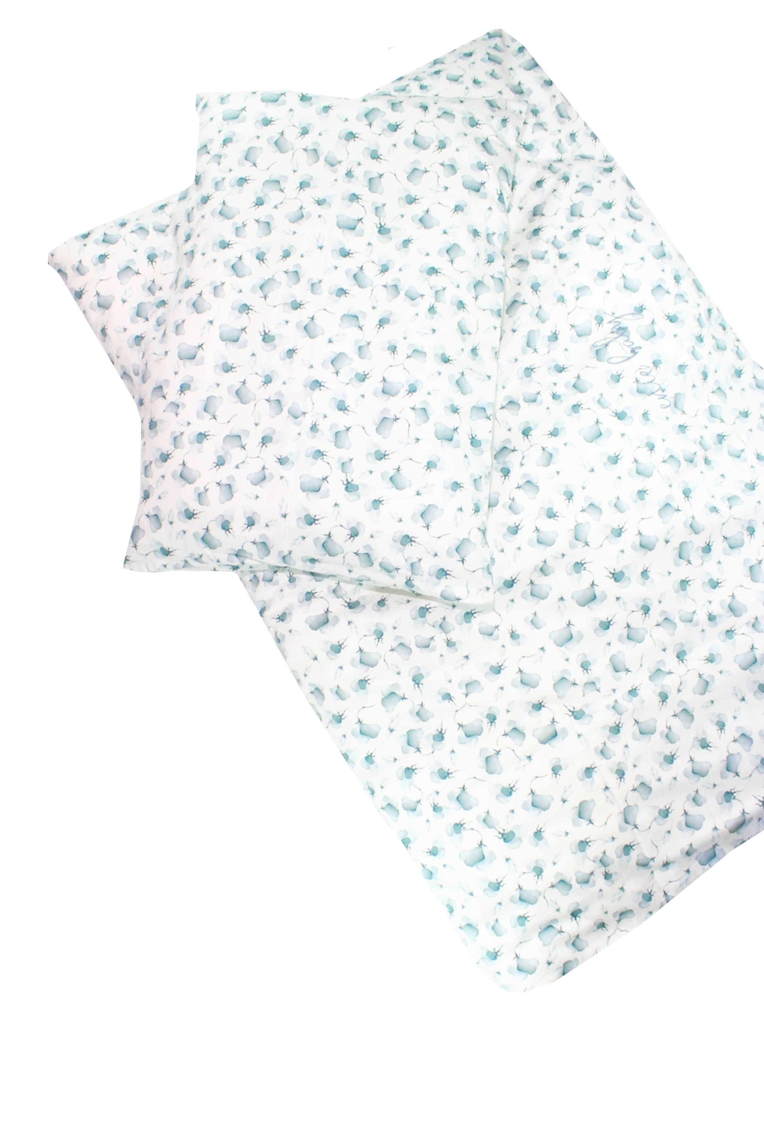 enie baby Povlečení 100x135 cm a 40x60 cm GINKGO BLUE