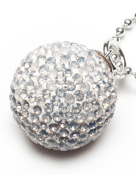 Proud MaMa Přívěšek mexická bola Jasseron opal v barvě stříbrné. 263