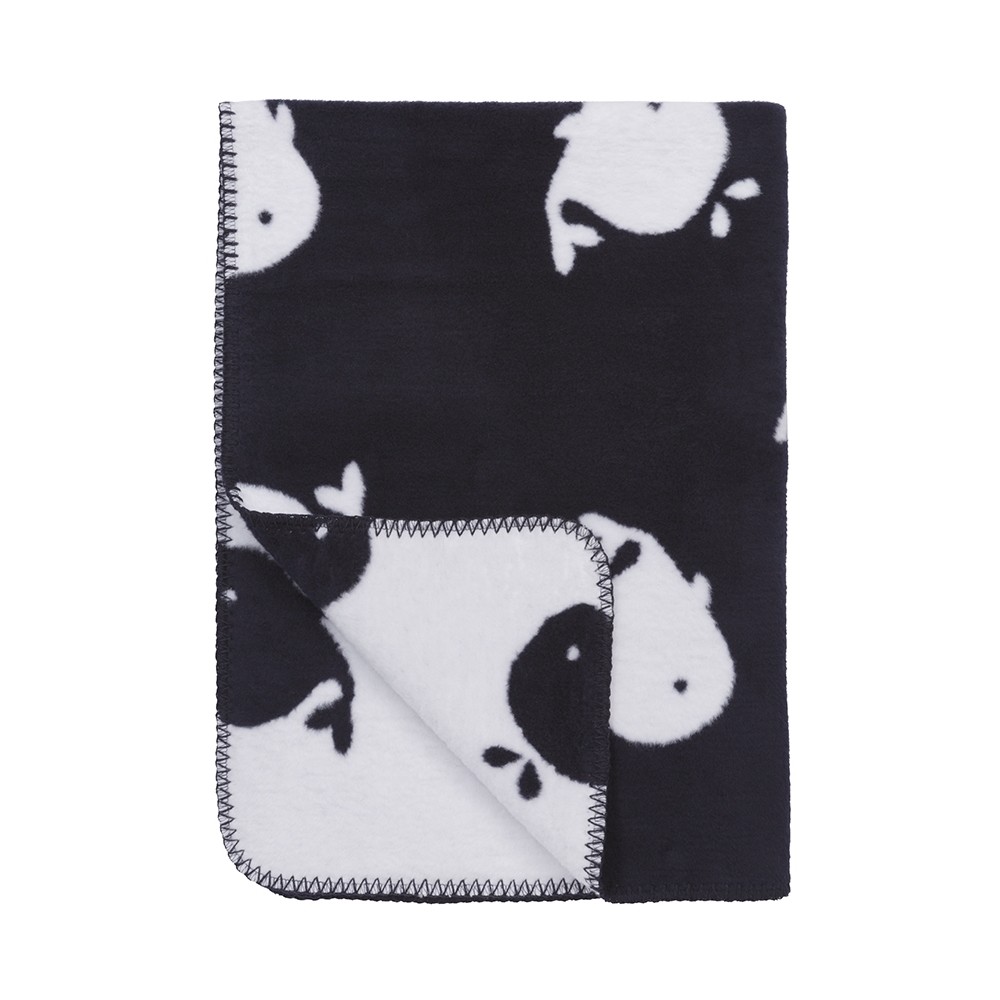 Meyco Deka z bio bavlny Whale modrá 75x100 cm 