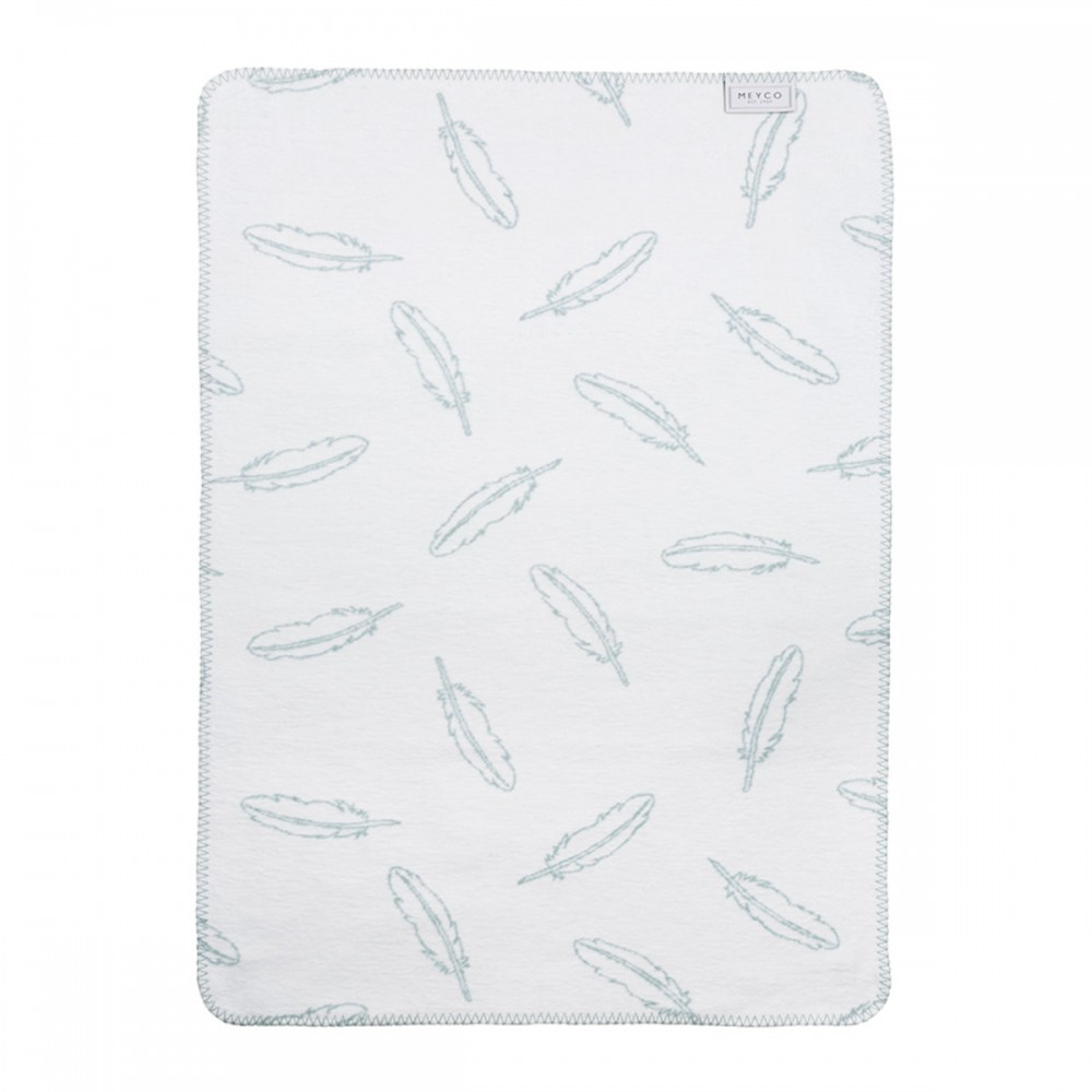 Meyco Deka 120x150 cm Feathers stone green
