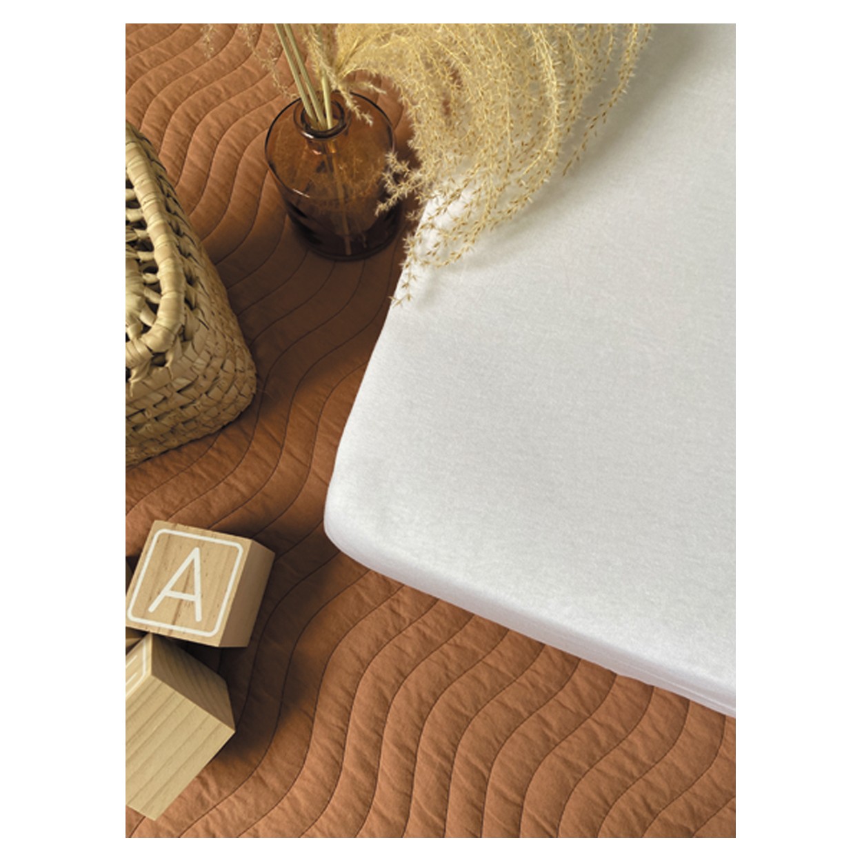 Candide Chránič matrace froté bambusový bílý 70x140 cm