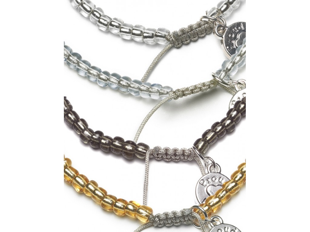 Proud MaMa Náramek Charm tmavě šedý 305