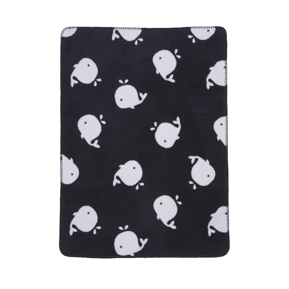 Meyco Deka z bio bavlny Whale modrá 75x100 cm 