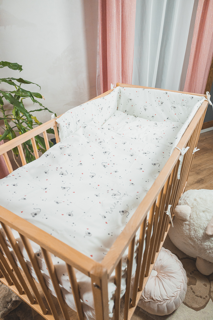 enie baby Povlečení bavlněné Myšky 100x135 a 40x60 cm