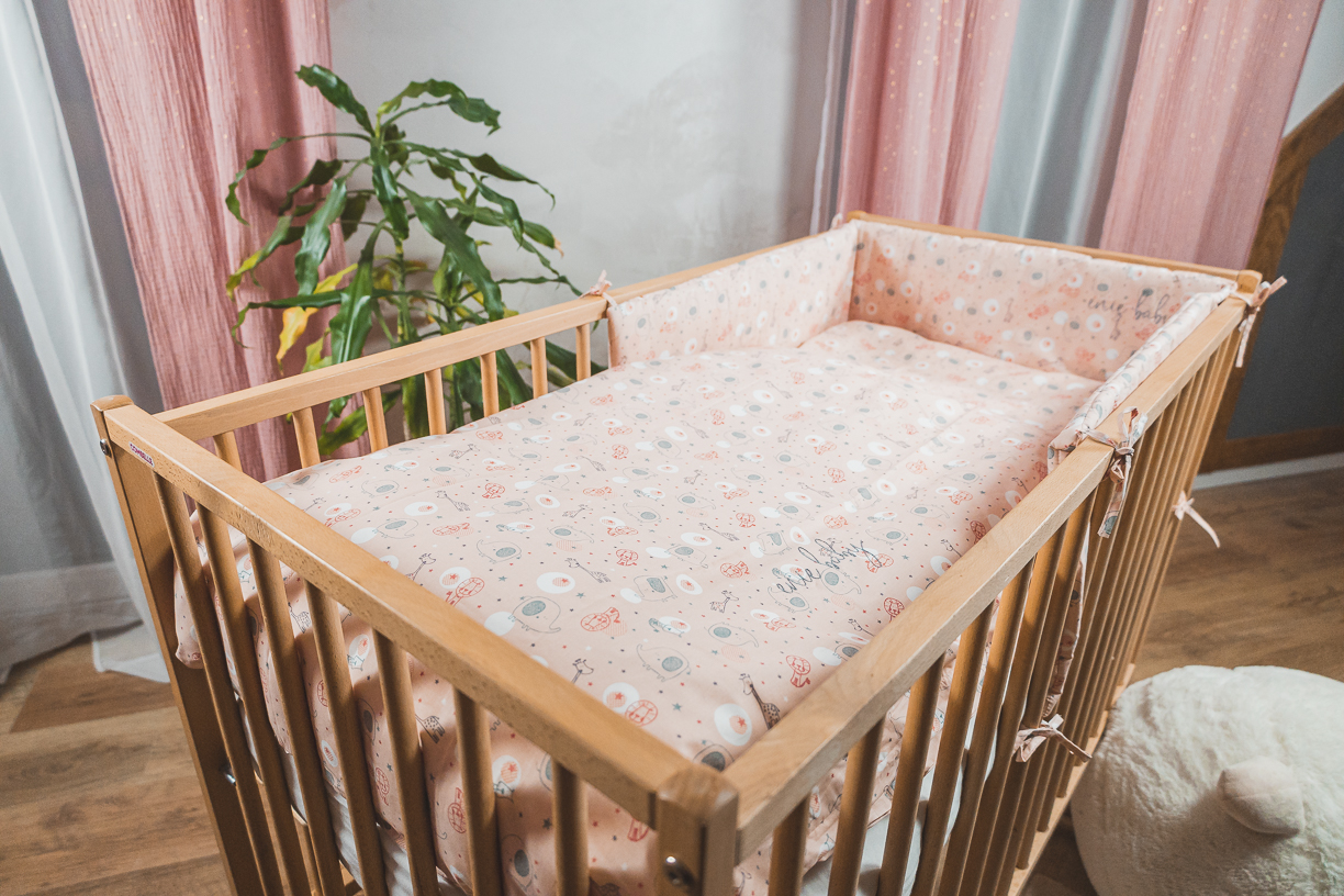 enie baby Povlečení essential SAFARI pink