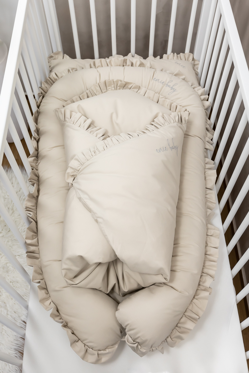 enie baby Péřová zavinovačka SWEET creme 100x100cm