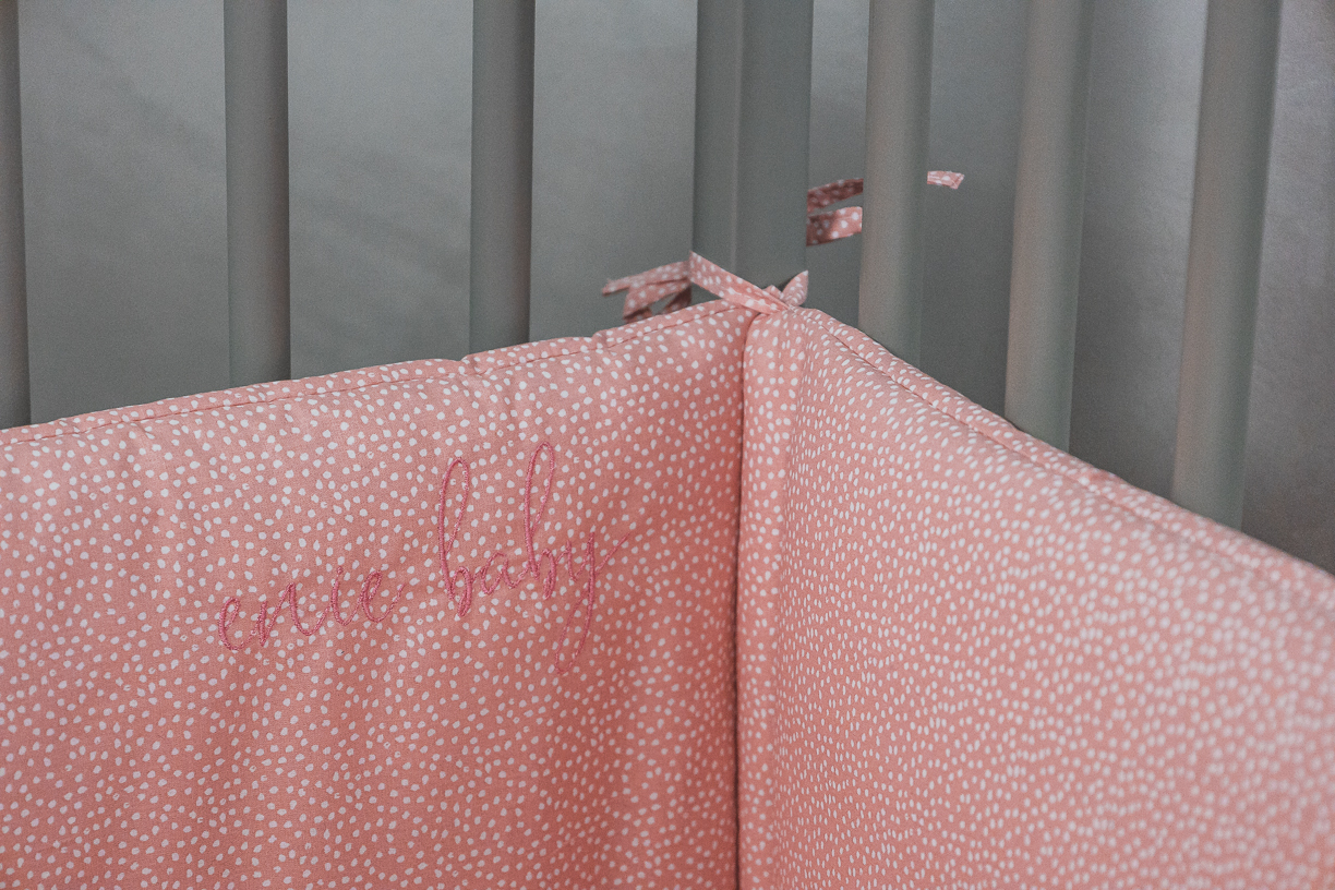 enie baby Mantinel bavlněný DOTS coral