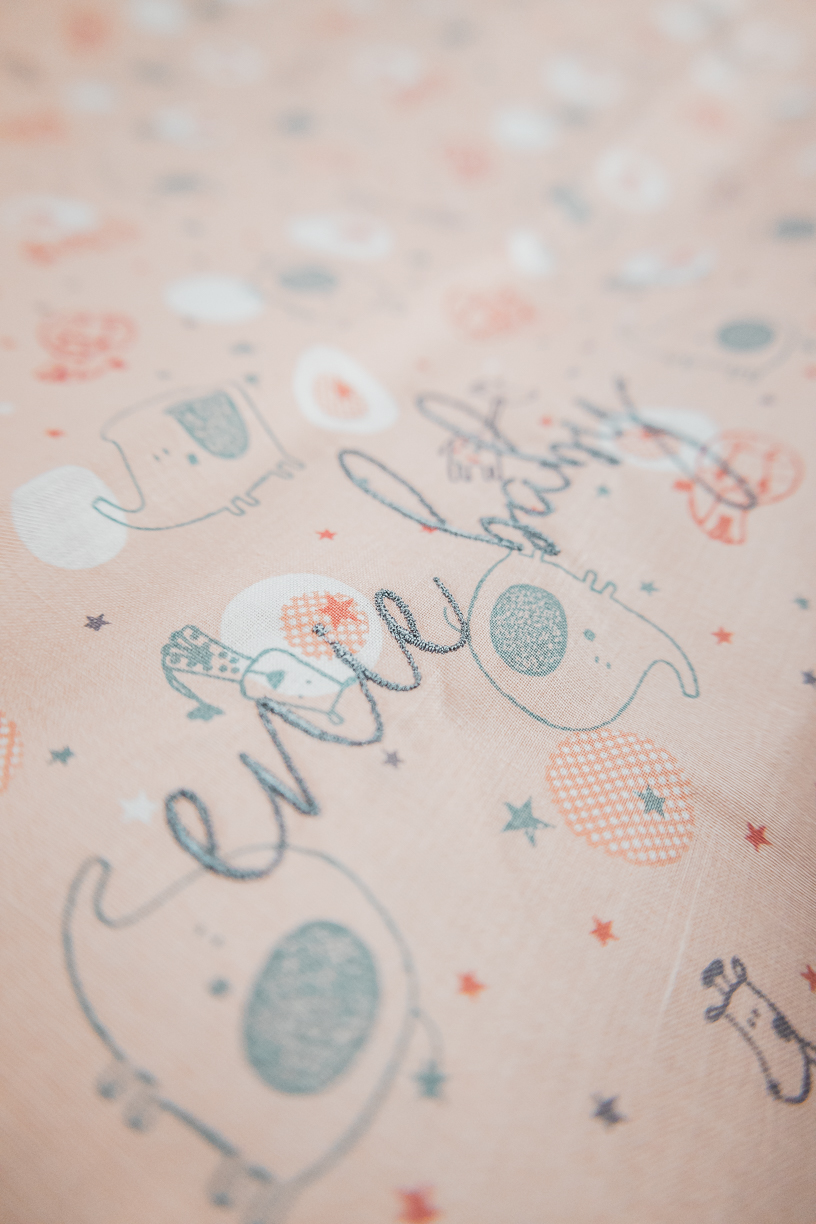 enie baby Mantinel essential SAFARI pink