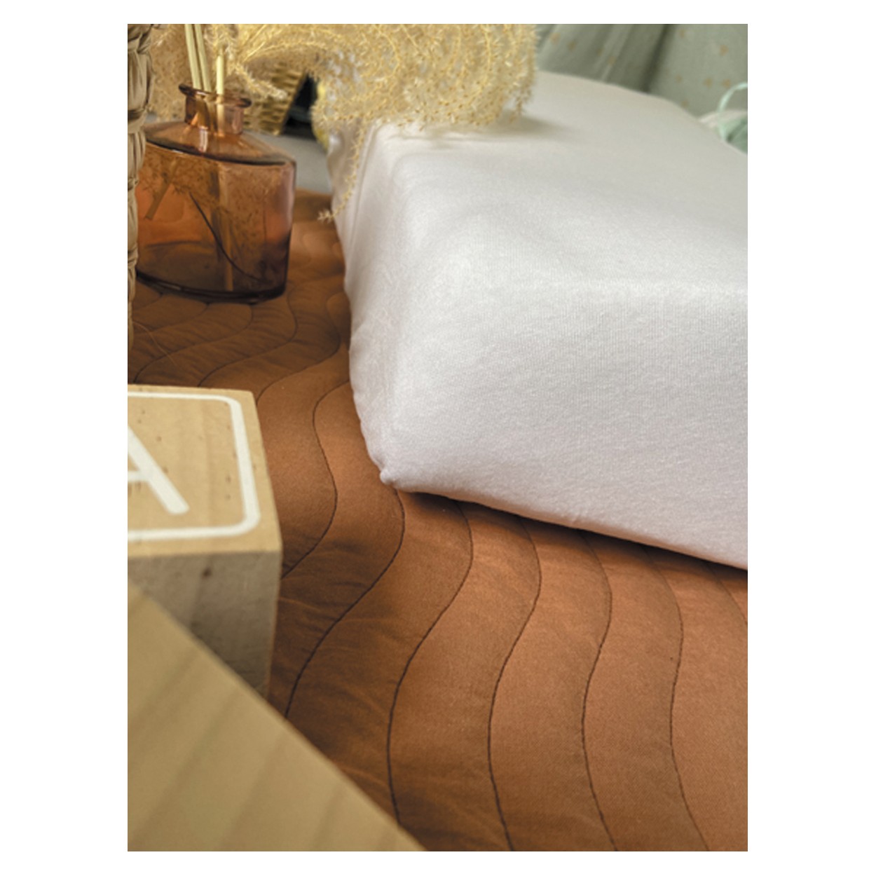 Candide Chránič matrace froté bambusový bílý 70x140 cm