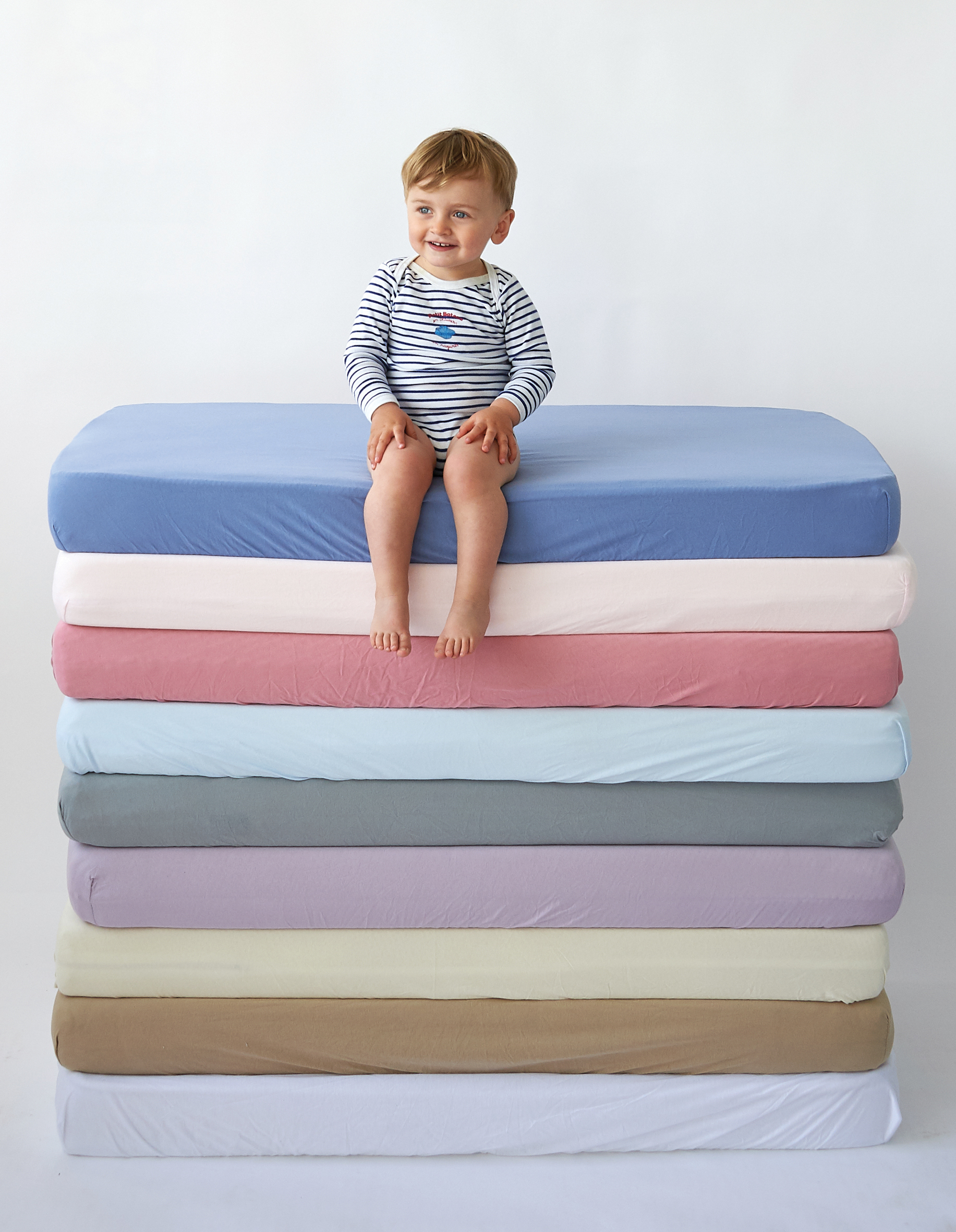 Candide Prostěradlo bavlněné světle modré 60x120 cm