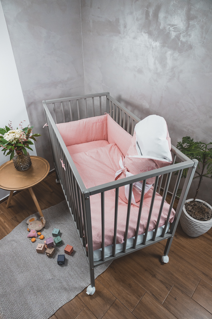 enie baby Mantinel bavlněný DOTS coral