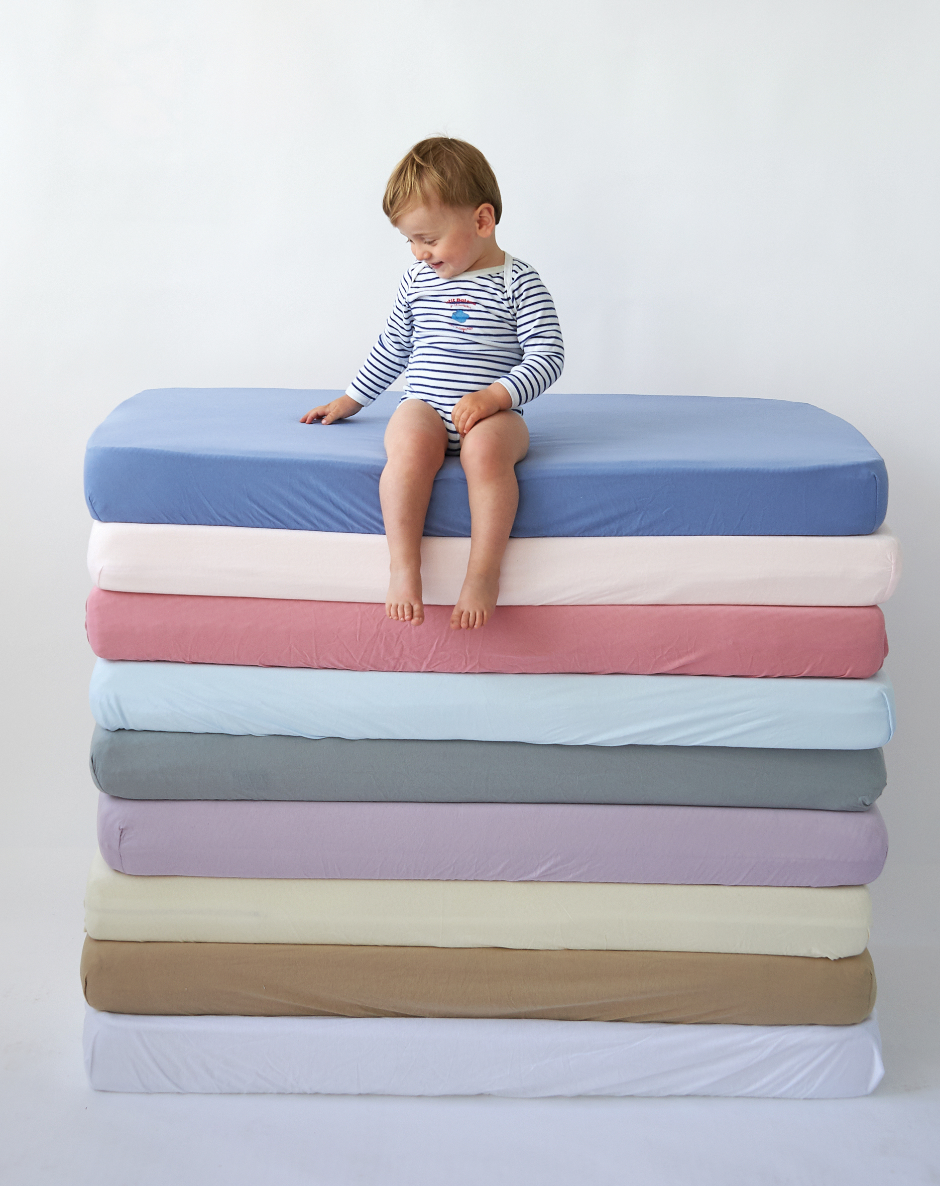 Candide Prostěradlo bavlněné světle modré 60x120 cm