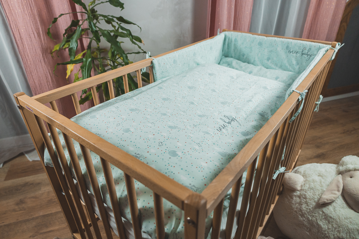 enie baby Povlečení essential MRÁČEK modrý