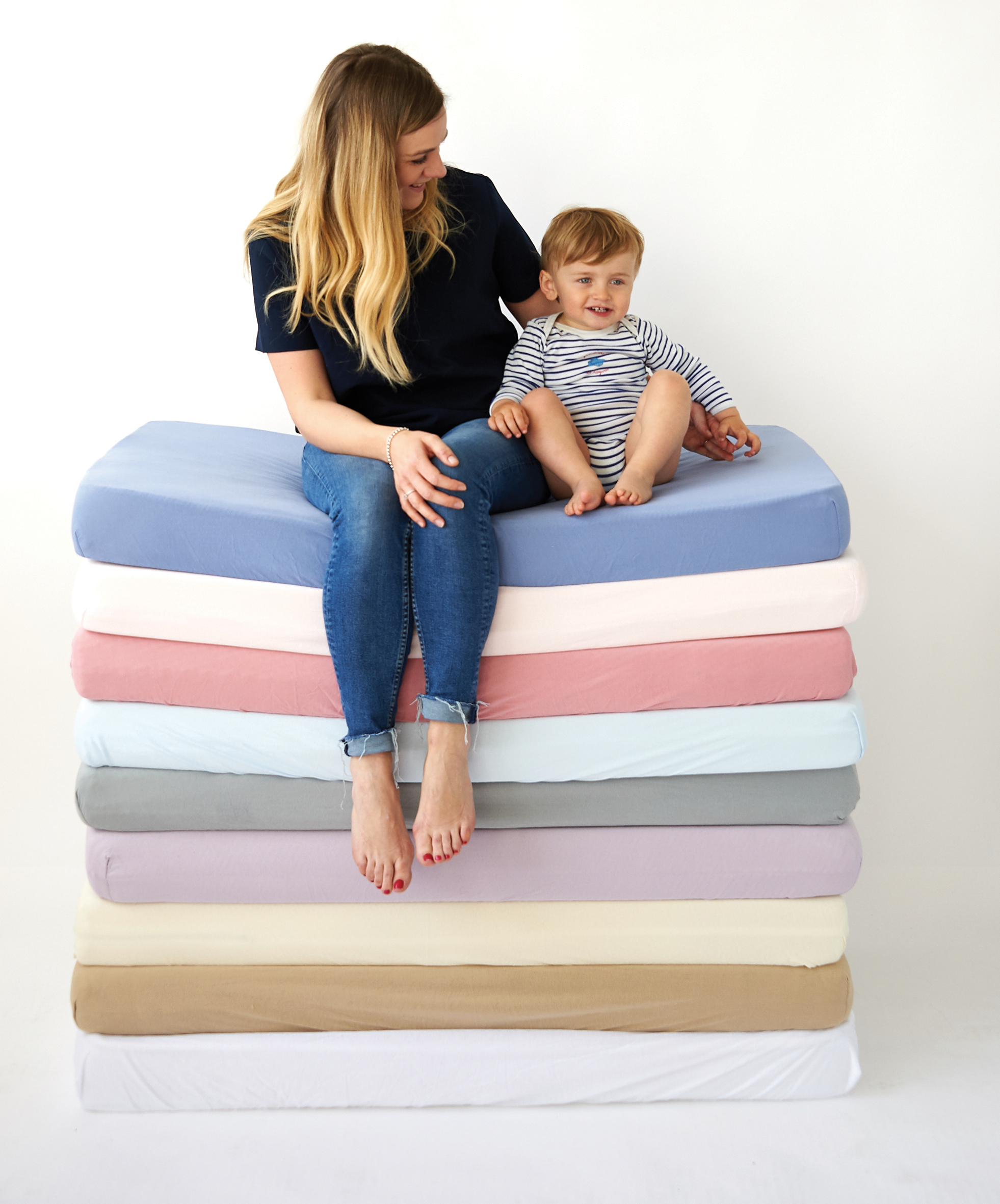 Candide Prostěradlo bavlněné světle modré 60x120 cm